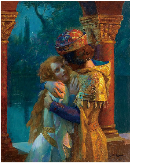 Embrace in Evening Light